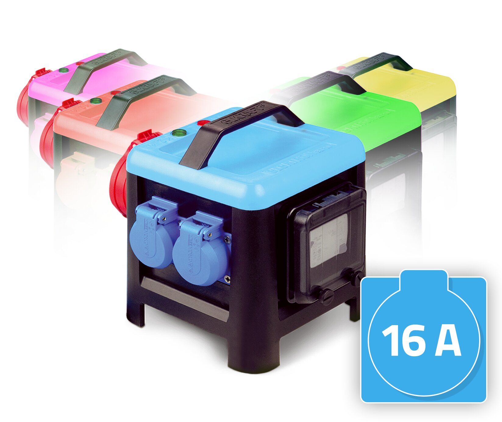 Steckdosenverteiler ELKRAFT® - Mini 16A Schutzkontakt