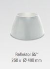 Reflektor Aluminium 65° für LED-Hallentiefstrahler 1.1 120W (mit Dichtung)